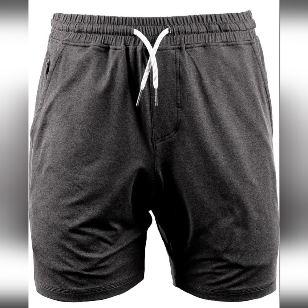 Burnside Heather Charcoal Dawn To Dusk Soft Jersey Athletic Shorts Size Large